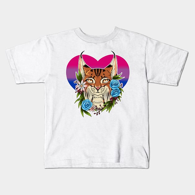 Lynx Bisexual Kids T-Shirt by KeishaMaKainn